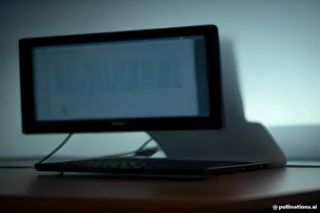 Laptop ze świecącym rosnącym wykresem liniowym odbitym w ciemnym ekranie